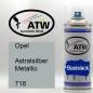 Preview: Opel, Astralsilber Metallic, 718: 400ml Sprühdose, von ATW Autoteile West.